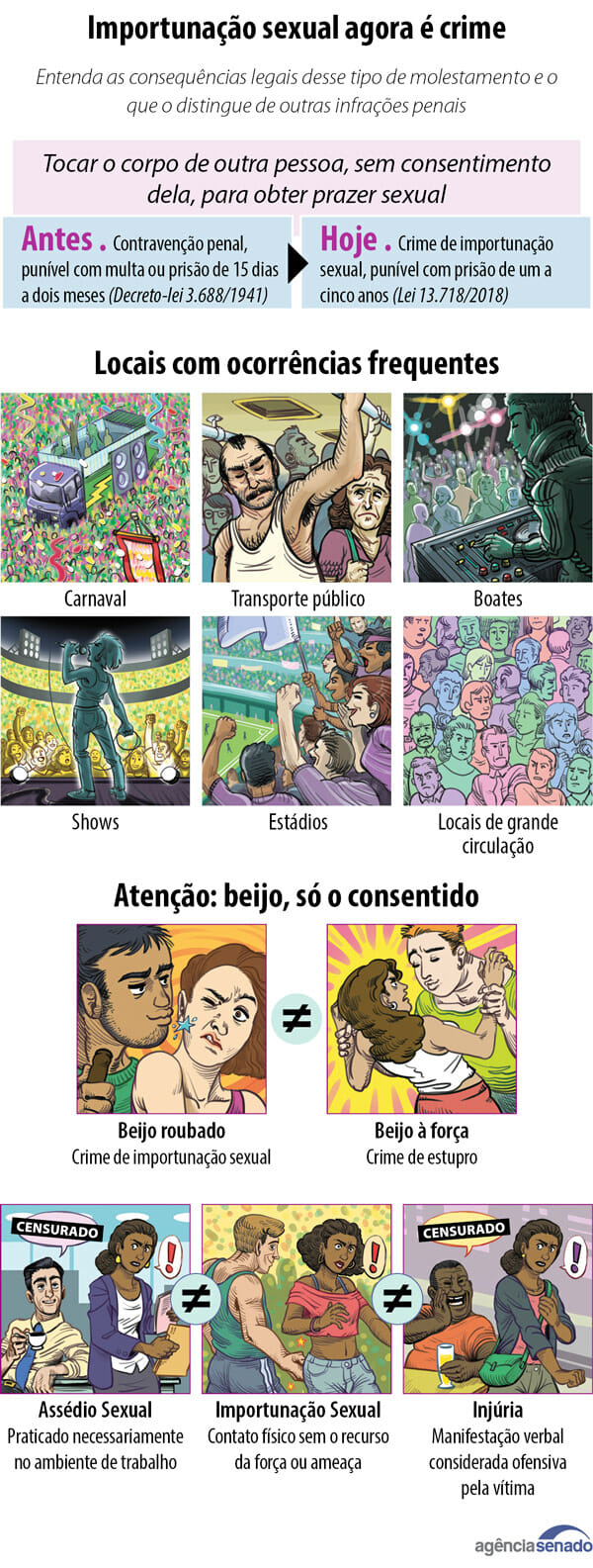 Aos carnavalescos: importunação sexual é crime no Brasil desde 2018 - Lócus